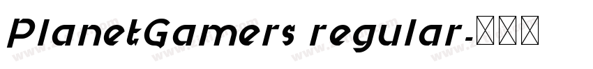 PlanetGamers regular字体转换